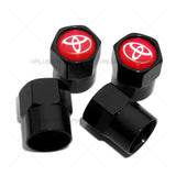 Hex For Red Toyota Emblem Car Wheels Tire Air Valve Caps Stem Dust Cover Sport