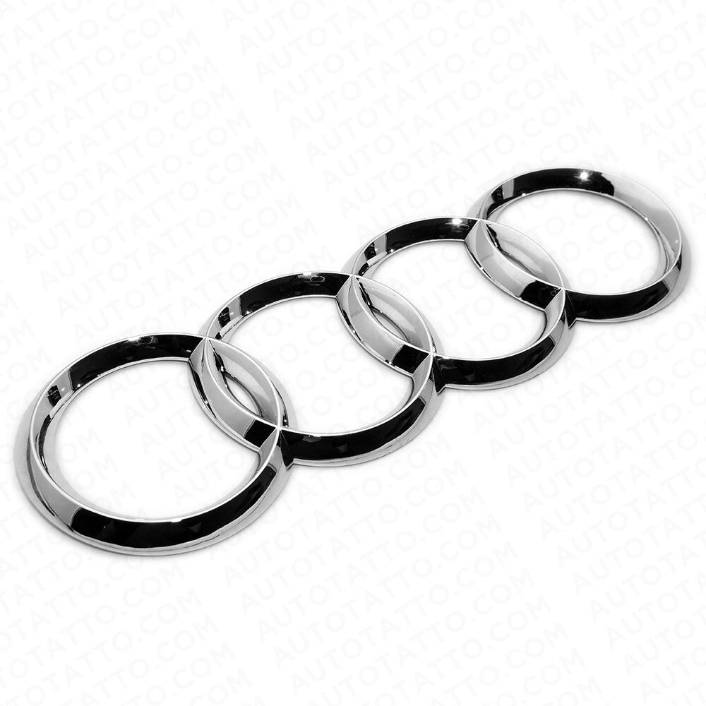 Q8 SQ8 RSQ8 Sport Liftgate Audi Ring Nameplate Emblem Logo Badge Chrome Sline