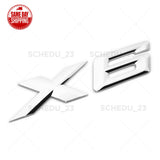 15-19 Chrome X6 Letter Logo Emblem Badge LiftGate Rear Trunk ABS  /M Sport