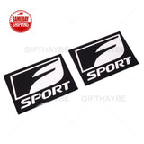 2x Lexus F-Sport Auto Car SUV Aluminum Badge Emblem Interior Exterior Decoration