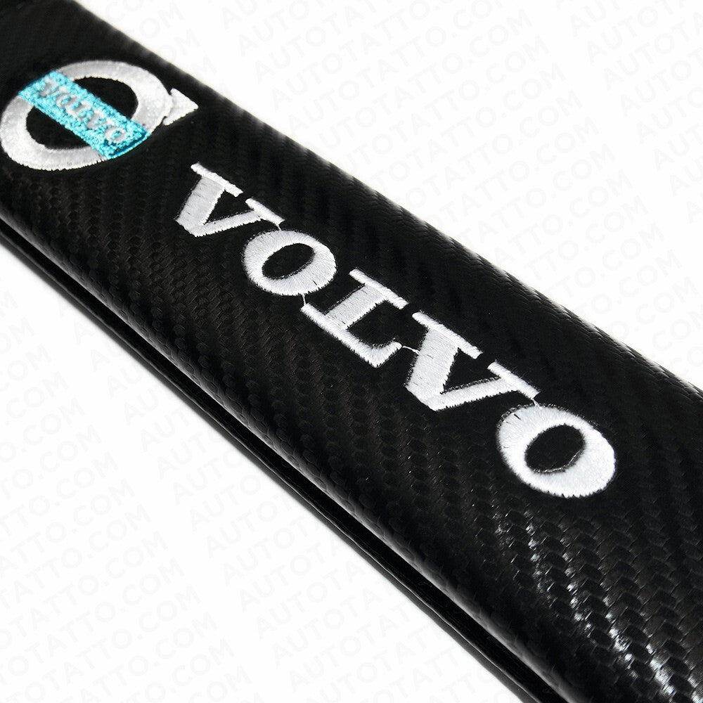 Volvo Sport Carbon Car Seat Belt Cover Safety Shoulder Strap Cushion Pad Harness