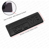 2x iFORCE 5.7L V8 Fender Door Badge Emblem For Toyota TRD PRO Sport Gloss Black