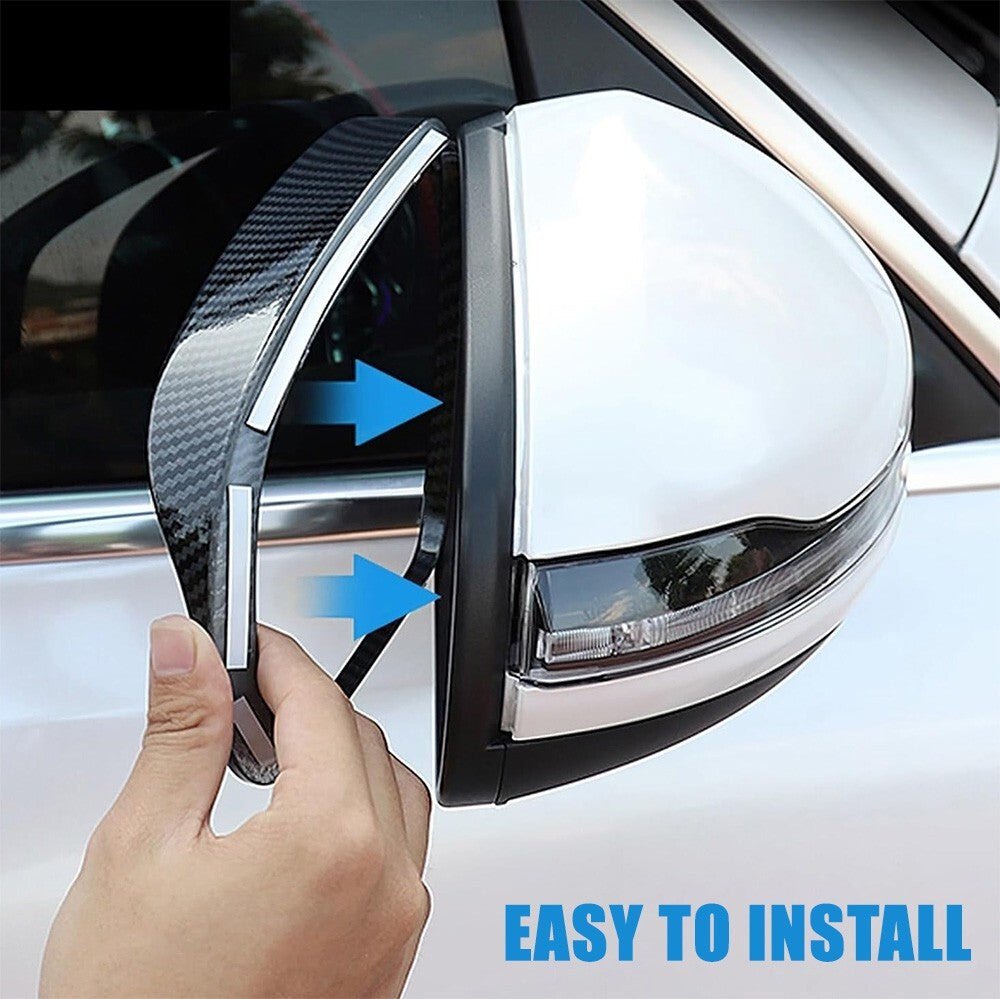 Benz C E S GLC GLB GLA Class W205 W213 Rearview Mirror Rain Shield Carbon Fiber
