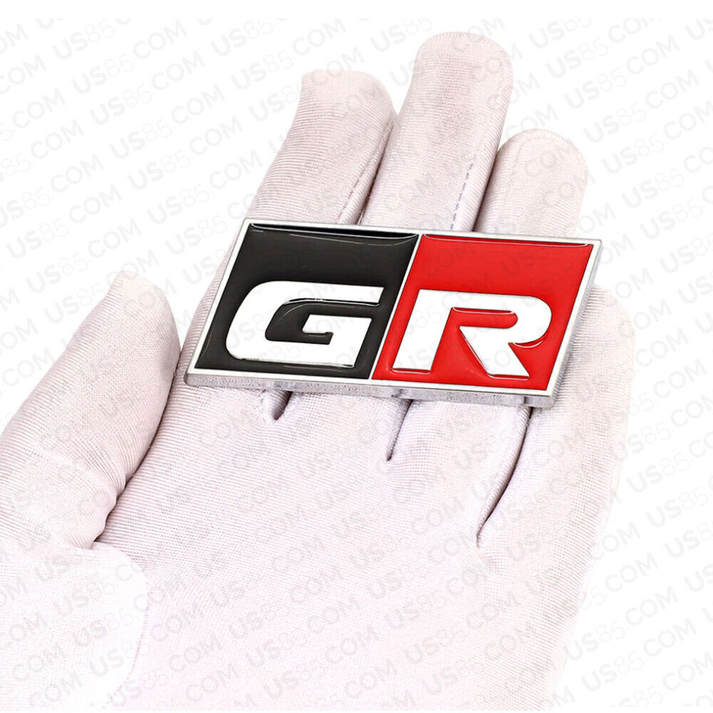 3D Fashion Metal GR/GR Sport Car Decal Badge Emblem Sticker for Auto Decoration