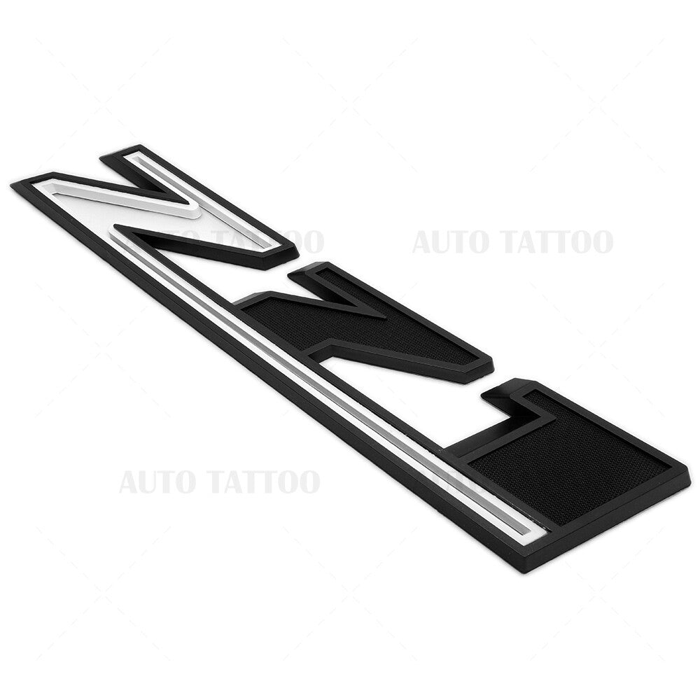 For Chevy 19-21 Silverado Z71 Fender Letter Sport Logo Emblem Badge Black White