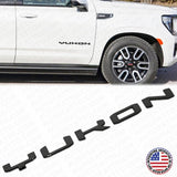 2021+ GMC Yukon Side Door Nameplate Logo Letter Badge Emblem AT4 XL Gloss Black
