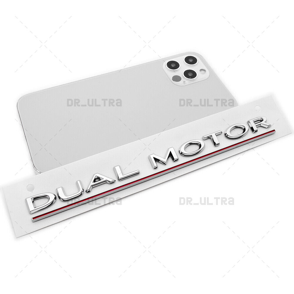 Tesla Rear Liftgate Lid Dual Motor Performance Nameplate Logo Badge Emblem Sport