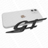 For Maserati Ghibli Levante Grecale Fender Logo GT Emblem Badge Matte Black