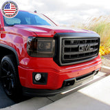 14-19 GMC Sierra Front Grille Letter Logo Emblem Adhesive Nameplate HD Black
