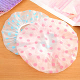5Packs Waterproof PEVA Elastic Reusable Shower Hair Cap Beauty Salon Spa Cooking