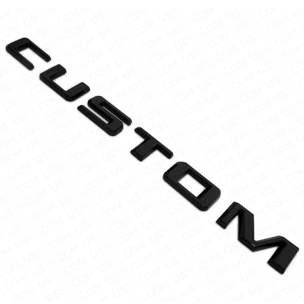 19-21 Gloss Black Silverado 1500 Tailgate Custom Letter Logo Emblem Badge Z71