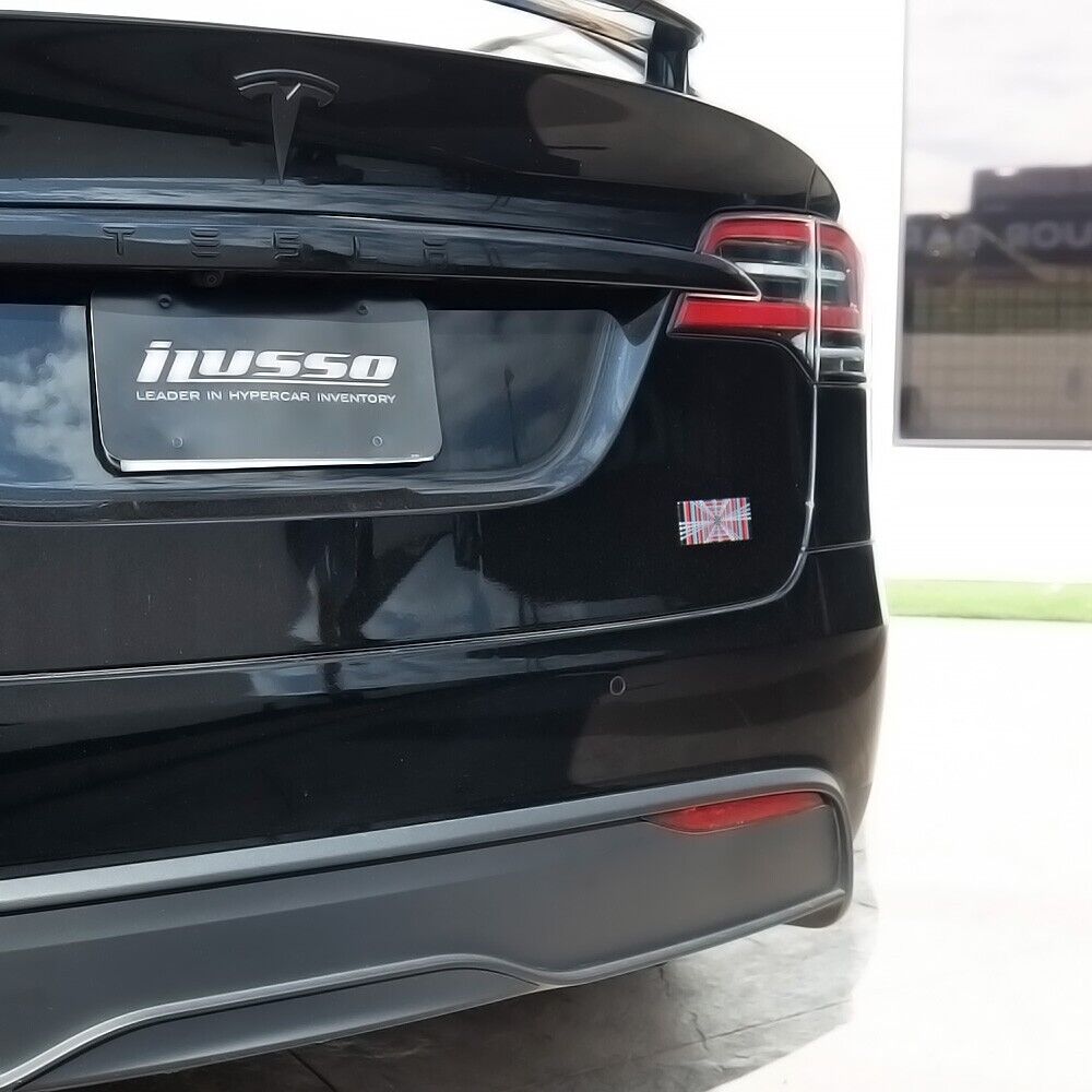 Tesla Model 3 S X Y Rear Tailgate Plaid Nameplate Logo Badge Medal Emblem OEM