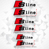 Audi S line Sport Car Wheels Brake Caliper Sticker Decal Logo Decoration Black