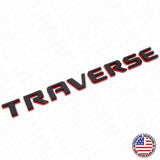 Chevy Traverse Rear Lifgate Letter Badge Nameplate Logo Emblem Redline Sport