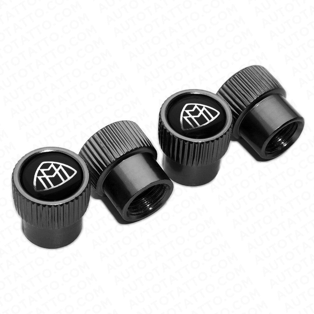 For Maybach Roundel Car Wheels Tire Air Valve Caps Stem Dust Logo Cover Sport