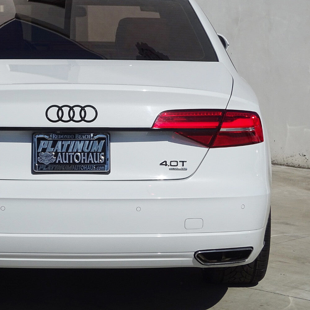 Audi Car Rear Trunk Deck Lid 4.0T Quattro Nameplate Emblem Badge OEM Chrome Slin