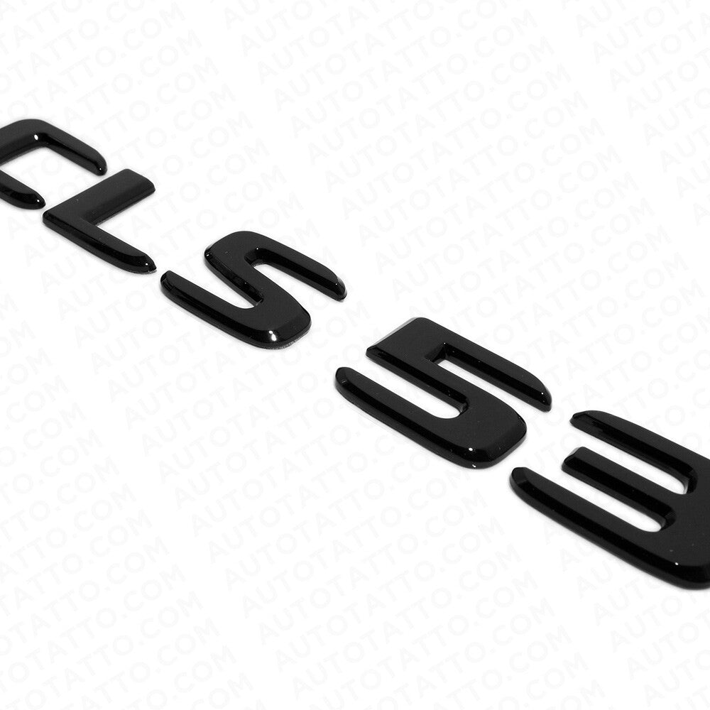 19-21 Mercedes-Benz CLS 53 CLS53 Letter Emblem Trunk Badge AMG Sport Gloss Black