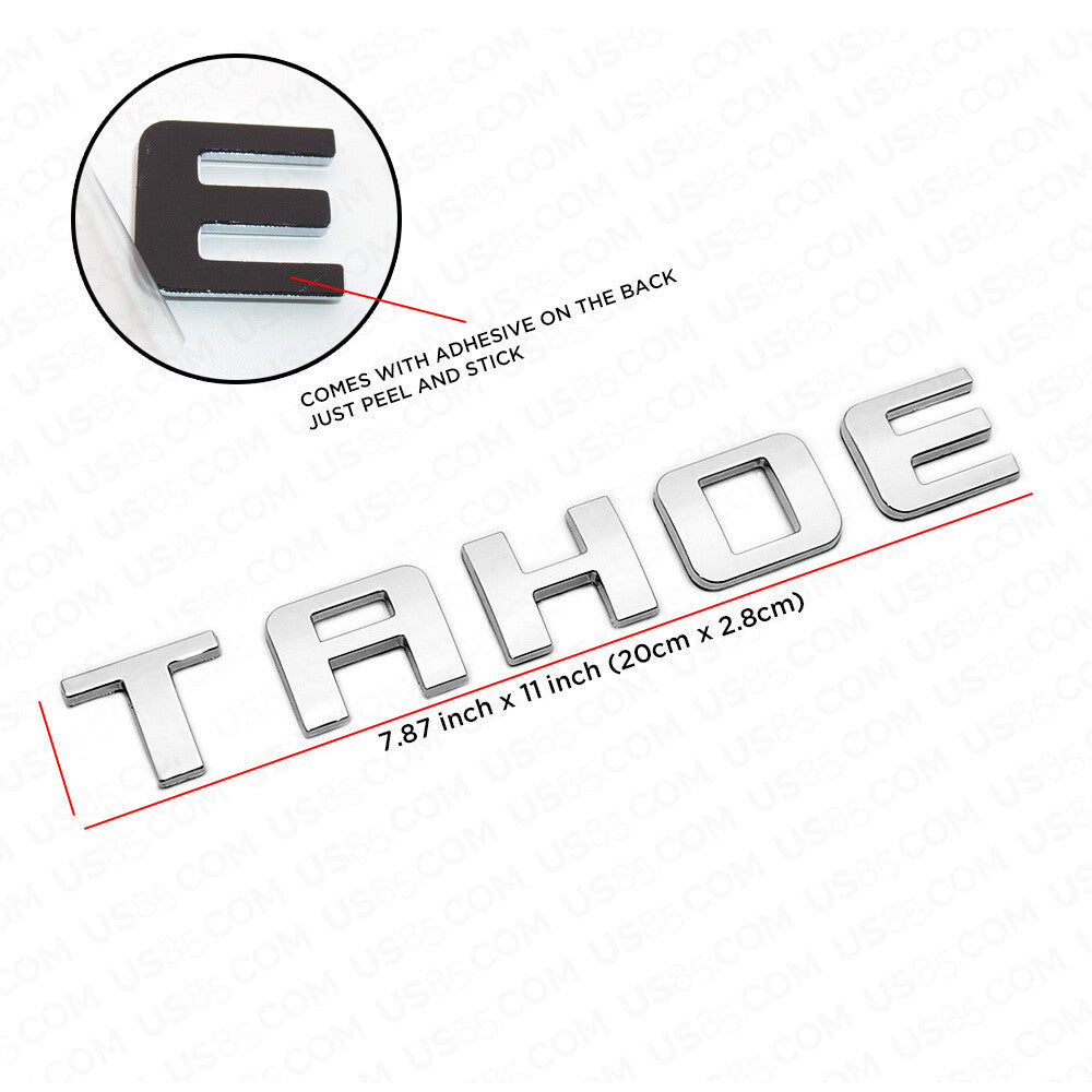 2x Chevy Tahoe Front Door Liftgate Nameplates Letter 3D Emblem Z71 OEM Chrome