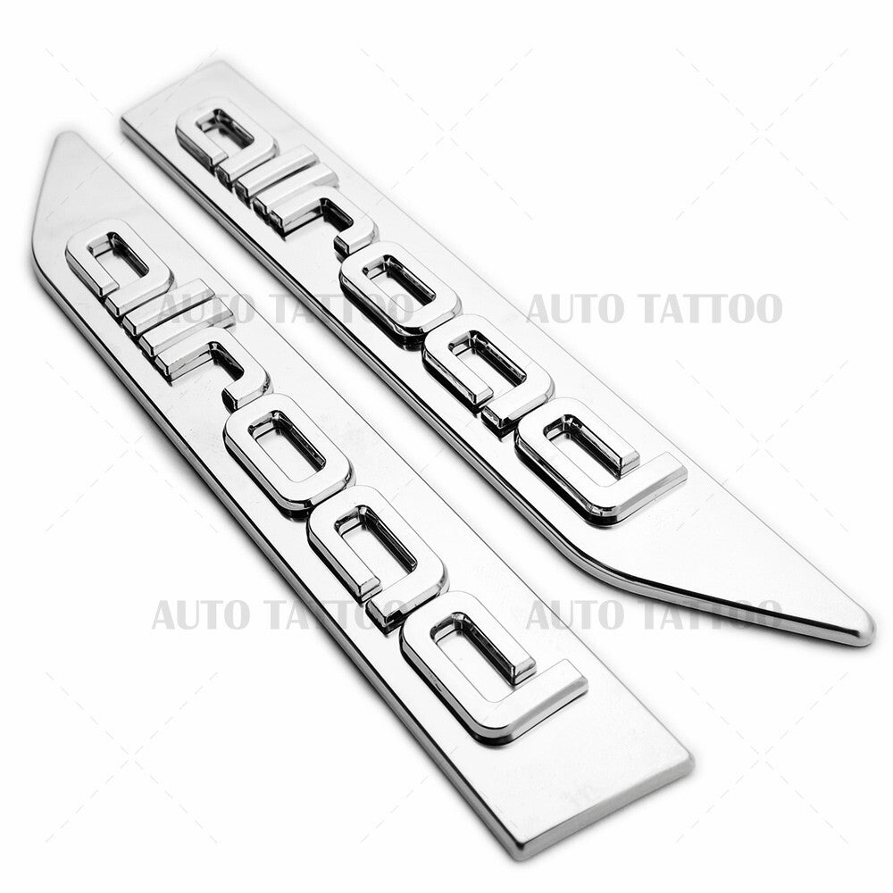 Audi Allroad Chrome Side Fender Left & Right Marker Nameplate Badge Emblem Sport