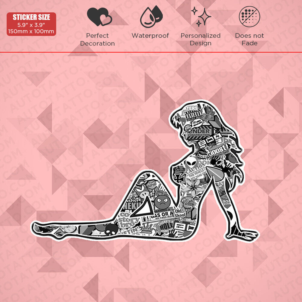 Funny Sexy Lady Body Sticker Decal Home Office Car Truck Door Window Decorate