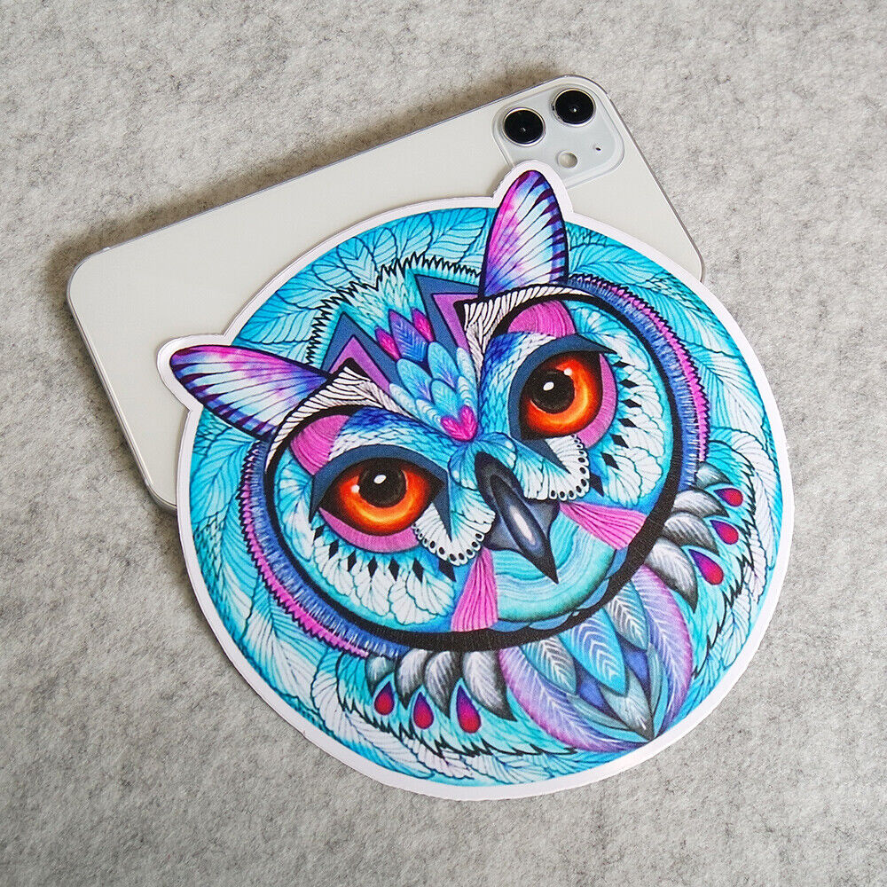 Colorful Cute OWL Sticker Decal Laptop Car Van Truck Liftgate Window Decorate