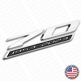 C8 Corvette 70th Anniversary Edition Door Badge Nameplate Emblem Chrome Black