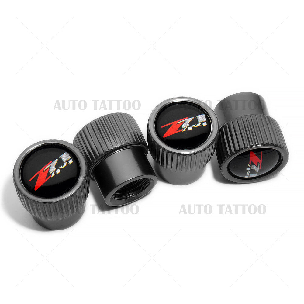 Chevy Z71 4x4 Roundel Car Wheels Tire Air Valve Caps Stem Dust Cover Truck Sport