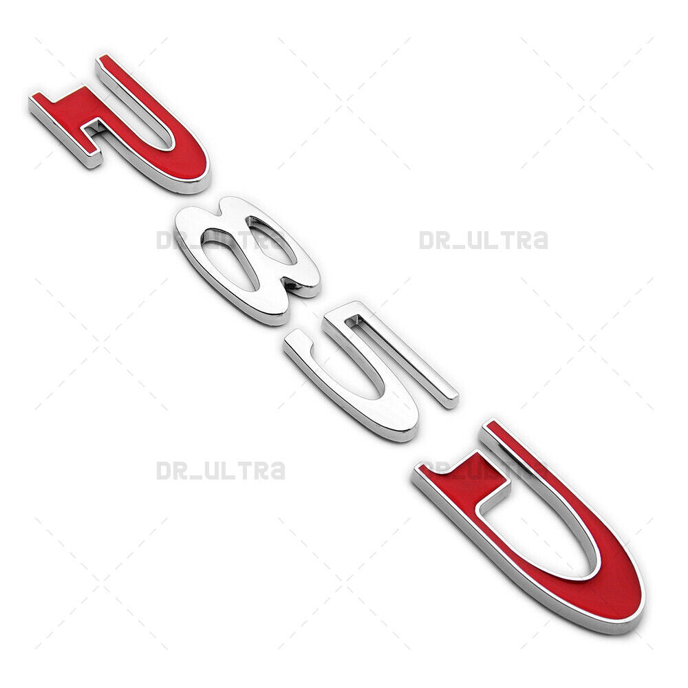 Tesla Rear Liftgate Lid P85D Letter Nameplate Logo Badge Emblem Sport OEM Chrome
