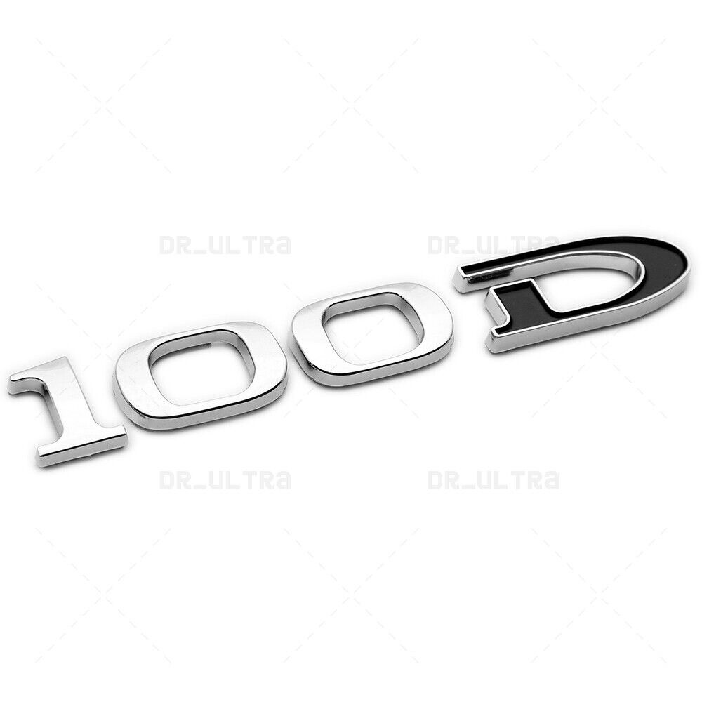 Tesla Rear Liftgate Model 100D Nameplate Logo Badge Emblem Sport Chrome Black