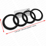 AUDI Gloss Black Front Grille Rings Sign Badge Logo Emblem Q3 Q5 SQ5 Q7 A6 A7 S7