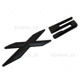 00-13 X5 Matte Black Letter Logo Emblem Badge Liftgate Rear Trunk ABS Sport ///M