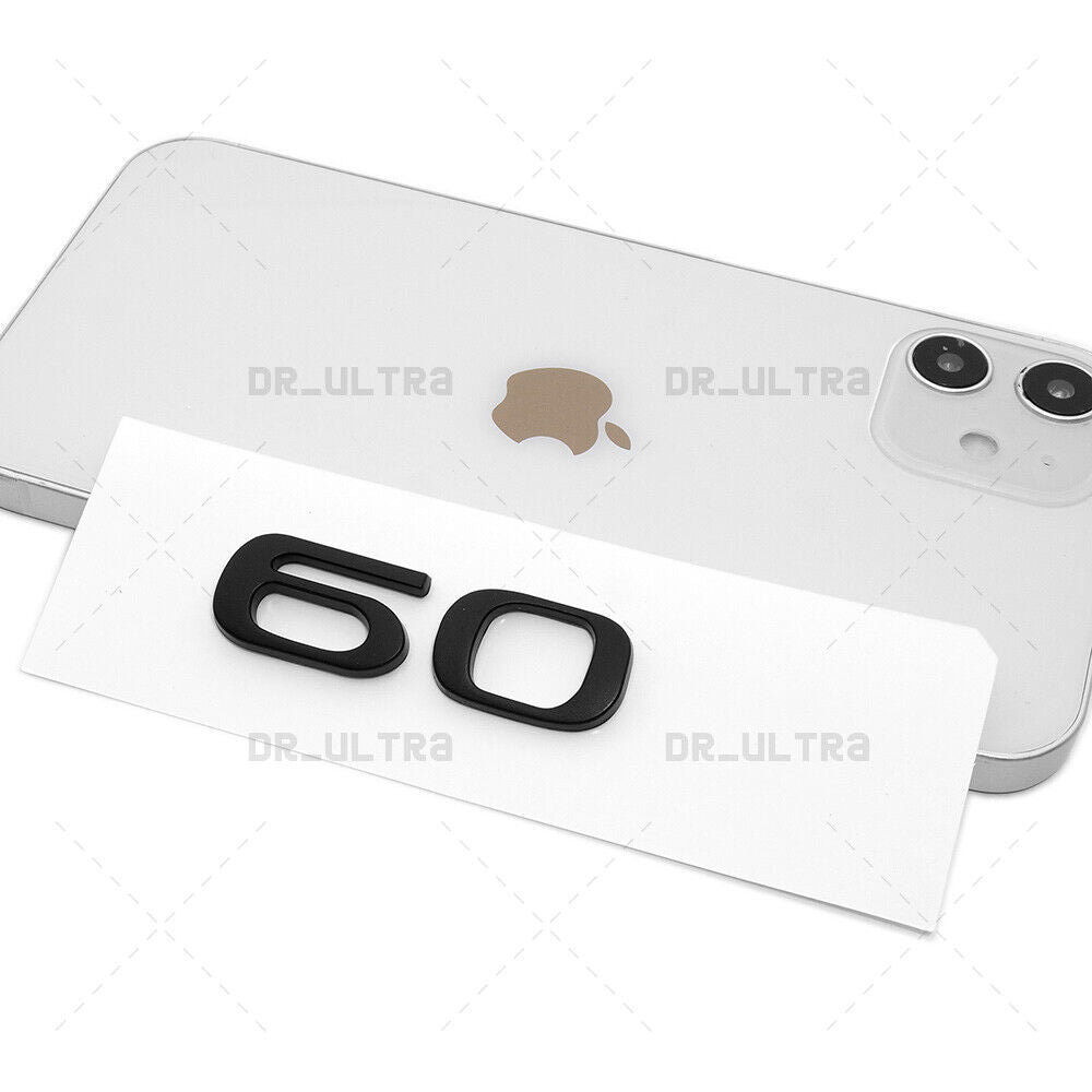 Tesla Rear Liftgate Lid Model 60 Nameplate Logo Badge Emblem Sport Matte Black