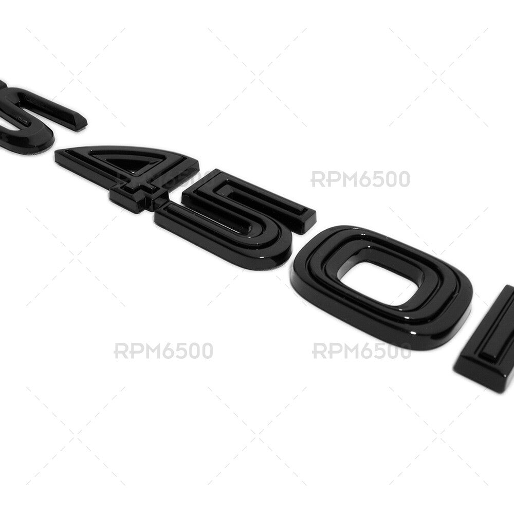 Lexus Rear Trunk Gloss Black GS 450h Letter Logo Badge Emblem Replace F-Sport