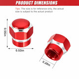 4pcs Hex Tire Wheels Air Valve Stem Caps Cover Car Truck Hotrod ATV Decorate