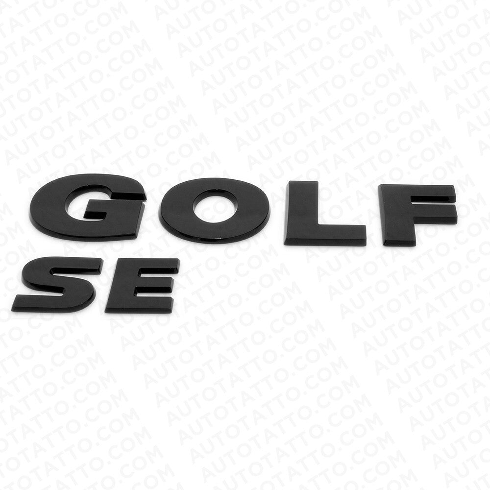 2015-2021 Volkswagen Rear Liftgate Golf SE Nameplate Emblem Badge Black