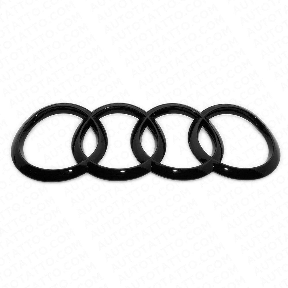 18-21 A5 S5 RS Sportback 4 Door Gloss Black Trunk Sign Logo Rings Badge Emblem
