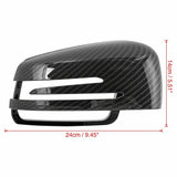 Carbon Fiber Style Side Rear Mirror Cover For Mercedes W204 W212 W117 C E Class