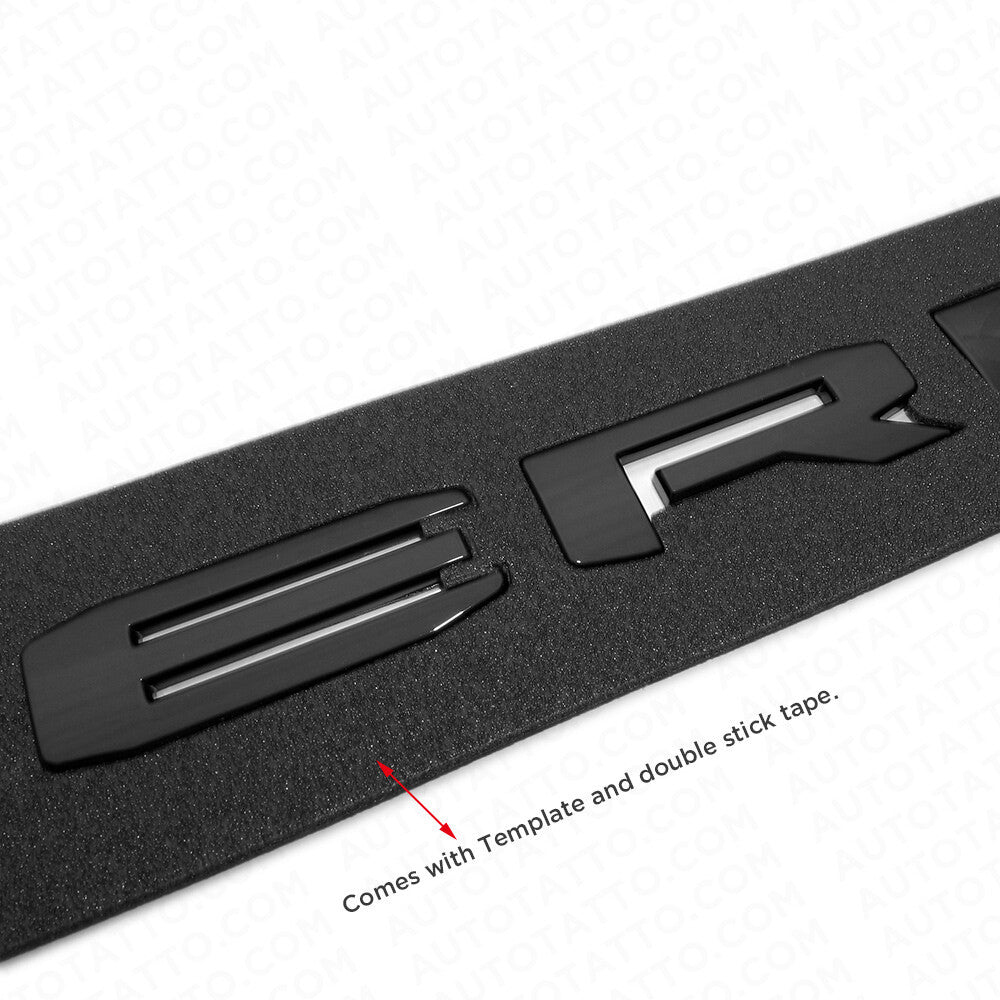 19-21 GMC Sierra Door Tailgate Logo Emblem Pickup Badge Nameplate Gloss Black