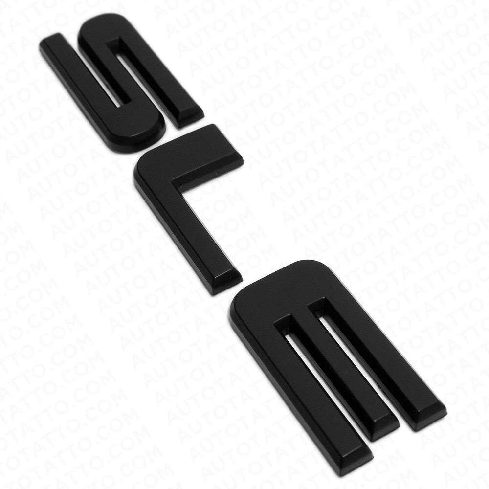 GMC SLE Tailgate Liftgate Door Letter Nameplate Emblem Logo Badge Matte Black