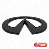 Infiniti 08-20 G37 Q60 QX60 Front Radiator Grille Logo Emblem Badge Gloss Black