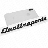 For Maserati Quattroporte Black Trunk Lid Nameplate Logo Emblem Badges Sport