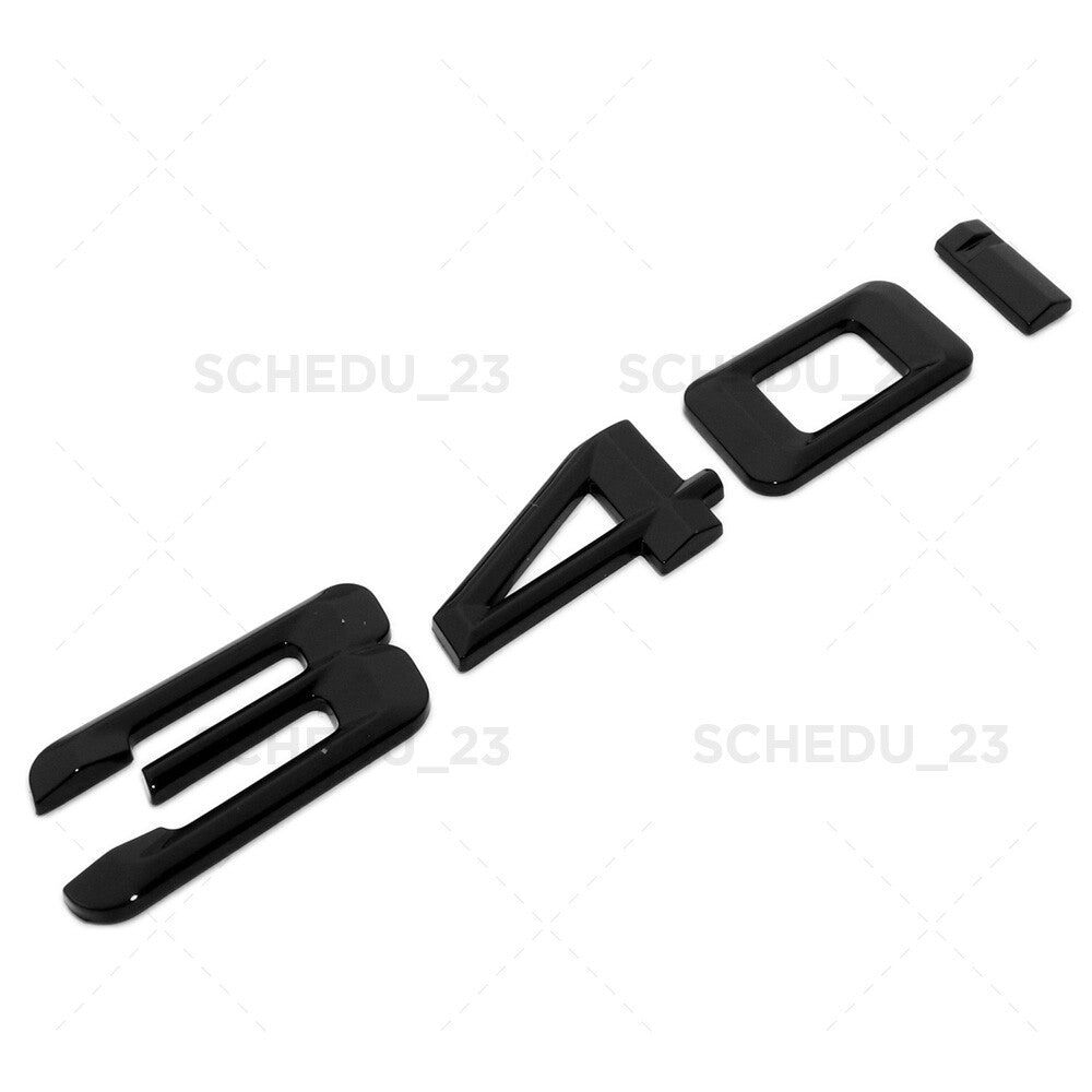 16-18 BMW 3 Series 340i Car Trunk Lid Emblem Badge M Performance Gloss Black