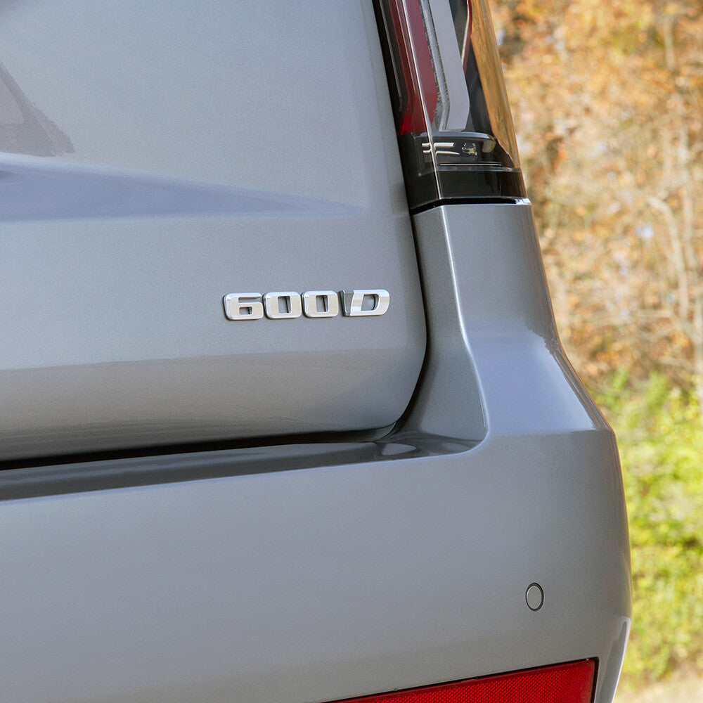 For Cadillac Escalade 600D Silver Rear Liftgate Nameplate Emblem Badge