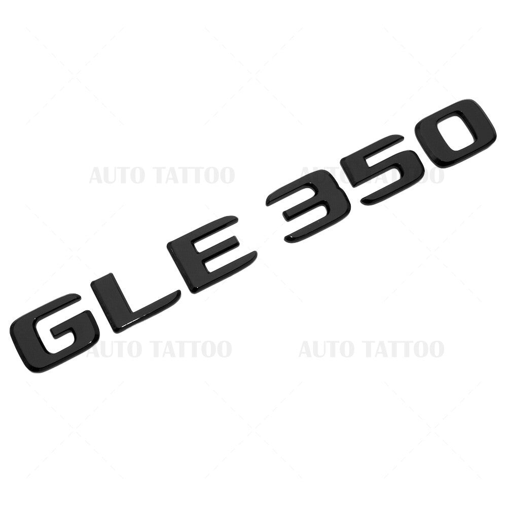 17-18 Mercedes GLE 350 Letter Emblem Liftgate Logo Badge AMG Sport Gloss Black