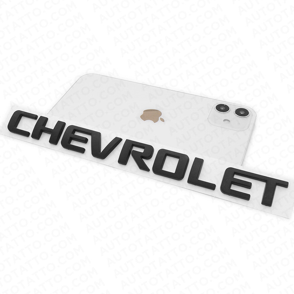 For Chevy Chevrolet Rear Lifgate Letter Badge Nameplate Logo Emblem Black Sport