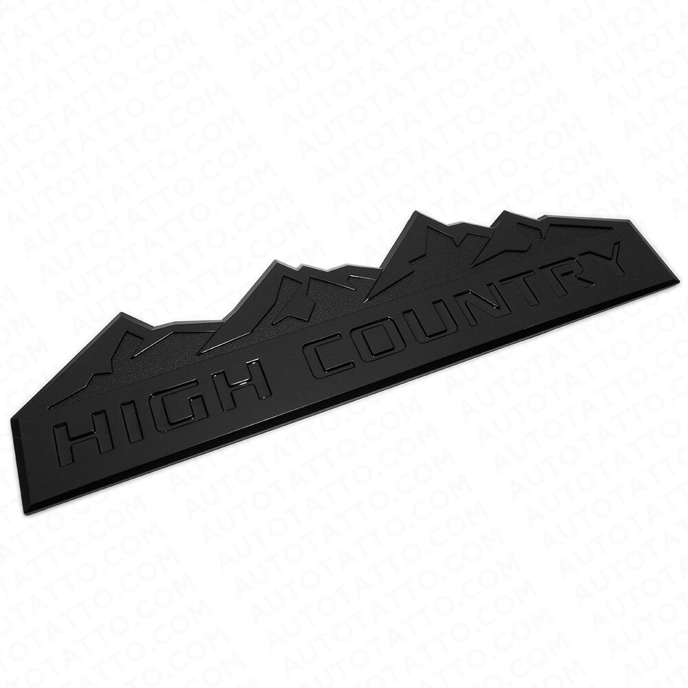 14-19 Chevy High Country Front Door Tailgate Letter Logo Emblem Badge Blackout