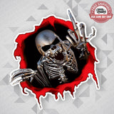 Funny Horror Skeleton Skull 3D Sticker Decal Home Car Truck Door Window Decorate