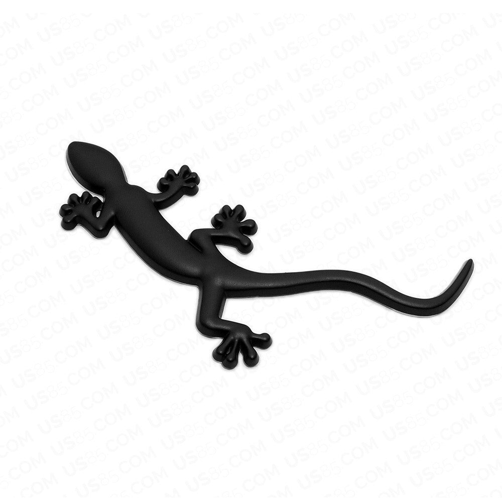 Audil Quattro Gecko Badge Emblem Trunk 3D Sticker Car SUV Sport Matte Black 4WD