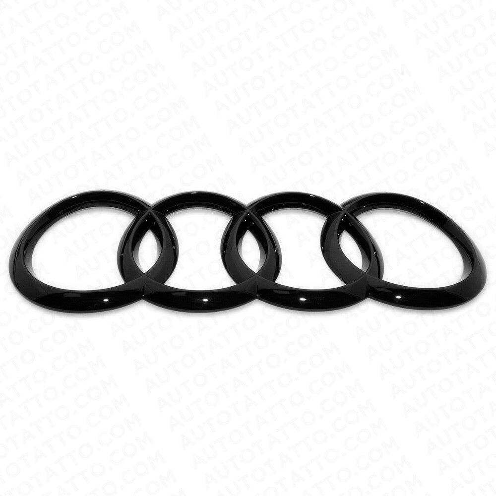 12-18 Audi A7 S7 RS7 Rear Liftgate Trunk Sign Logo Ring Badge Emblem Gloss Black