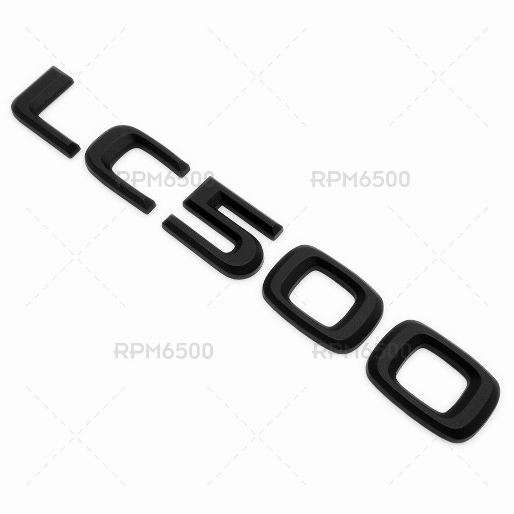 Lexus Trunk Rear LC 500 Letter Logo Badge Car Emblem Replace F-Sport Matte Black